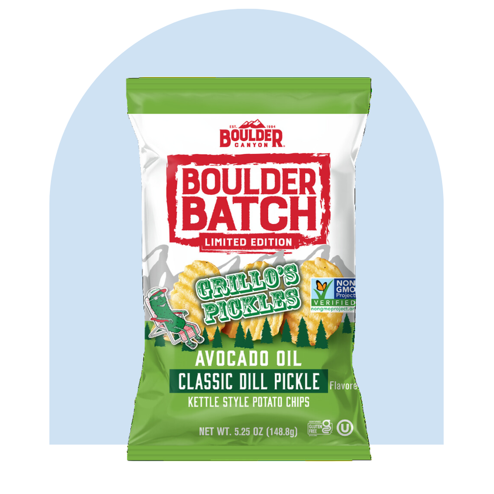 Boulder Batch Grillo’s Pickles Classic Dill Pickle Potato Chips