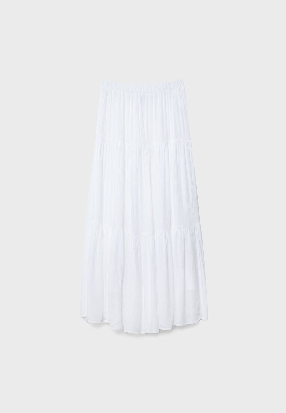 - Falda larga blanca boho