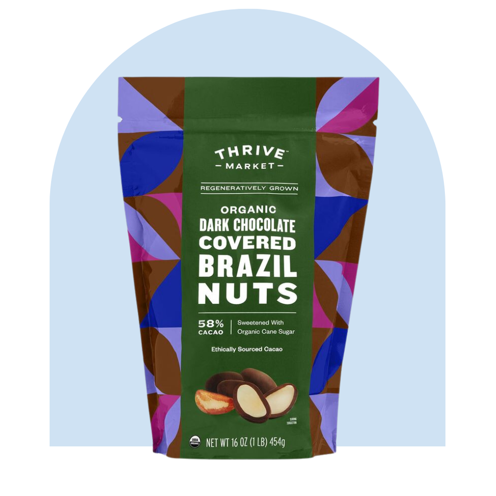 Regeneratively Grown Organic Dark Chocolate Covered Brazil Nuts