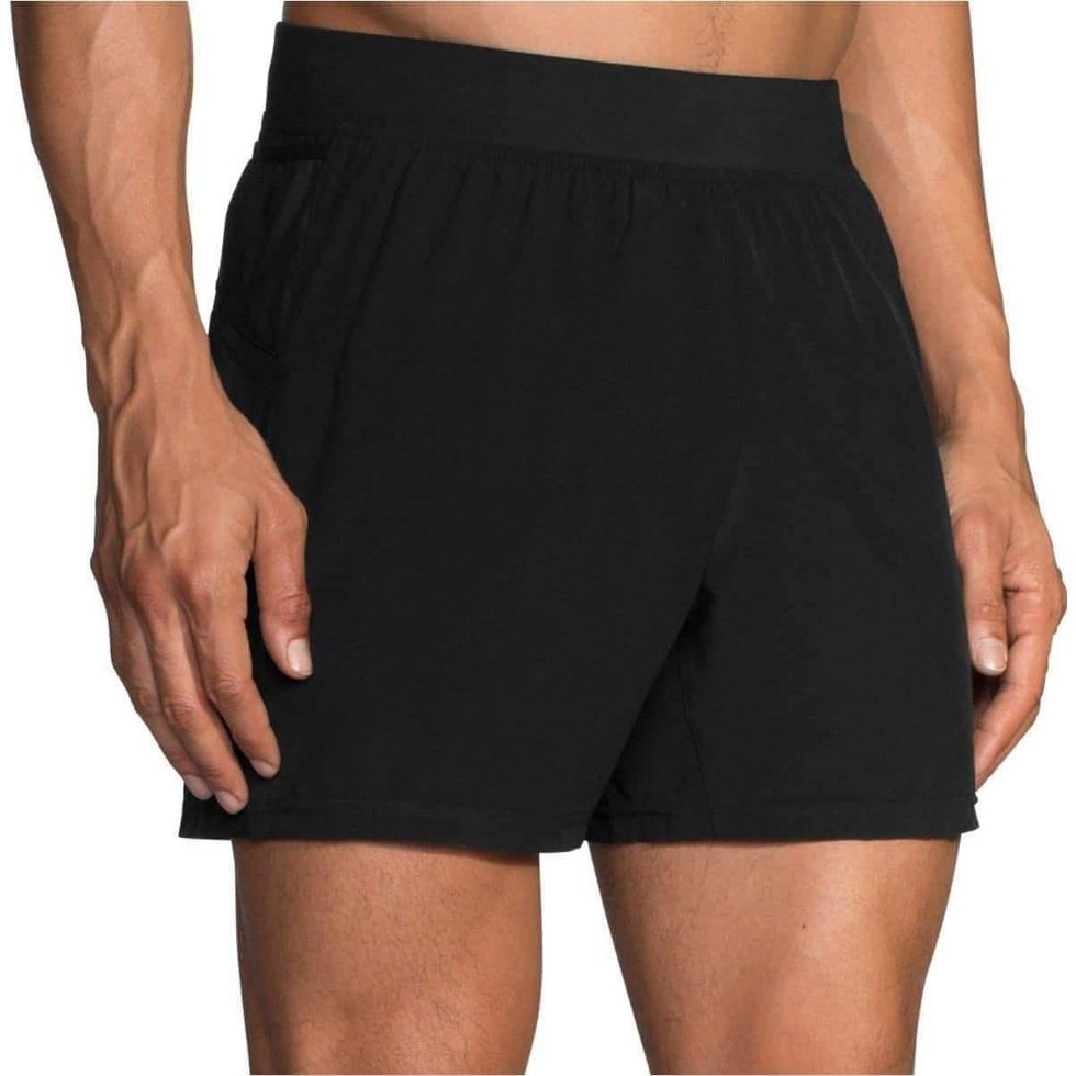 TENJOY Men's Two-in-one Fitness Shorts 5 inch with Pockets Running Sports  Shorts for Men Navy Blue X-Large