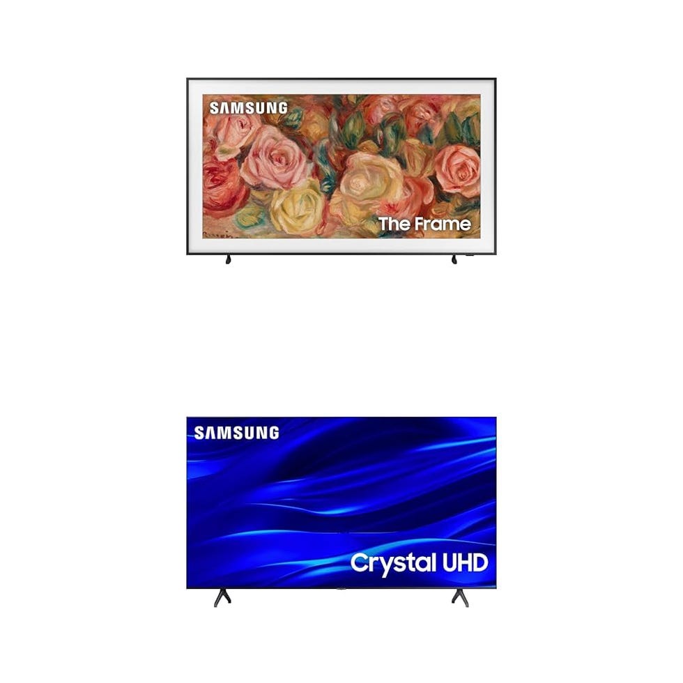 55-Inch Frame TV + 65-Inch Crystal UHD 4K TV
