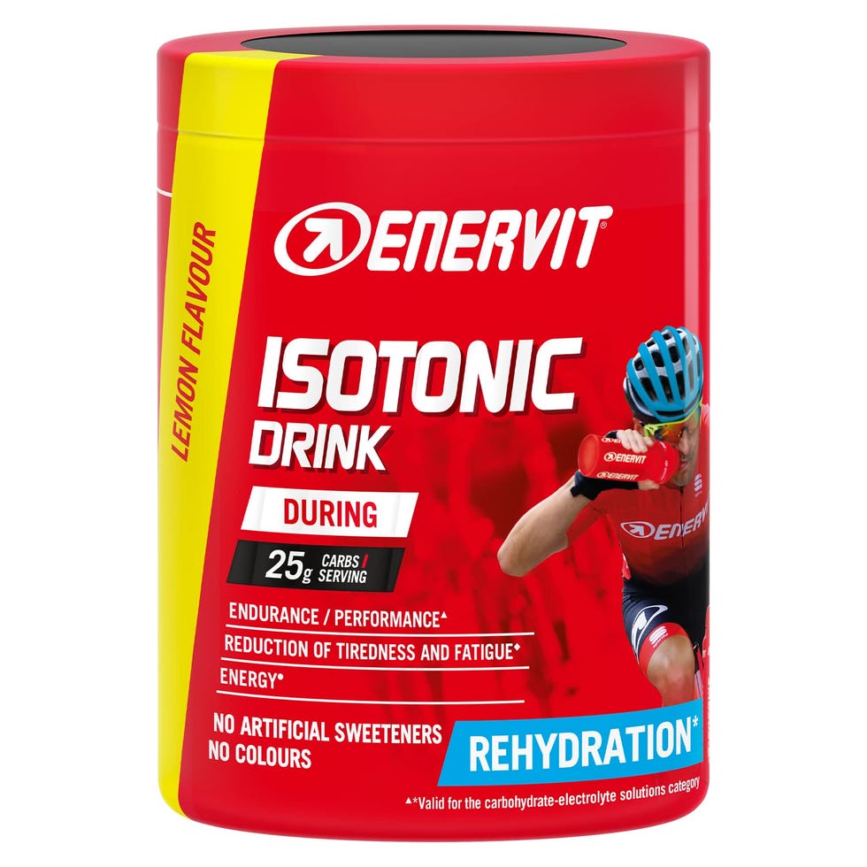 Enervit, Isotonic Drink, Integratore Gusto Limone, Bevanda Reidratante, per Sforzi Prolungati, Riduce la Stanchezza, con Vitamina D, Tiacina e Niamina, Senza Aromi Artificiali, Barattolo da 420 Grammi