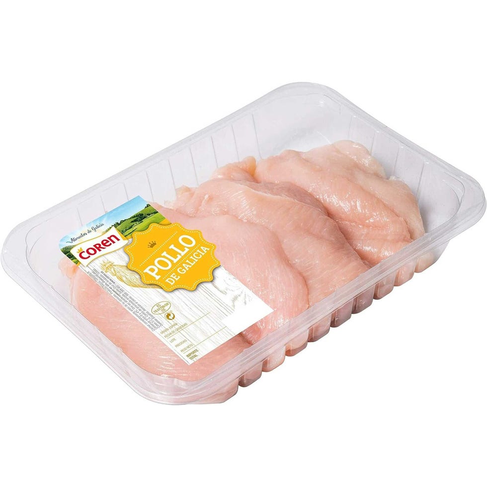 Pechuga fileteada de pollo