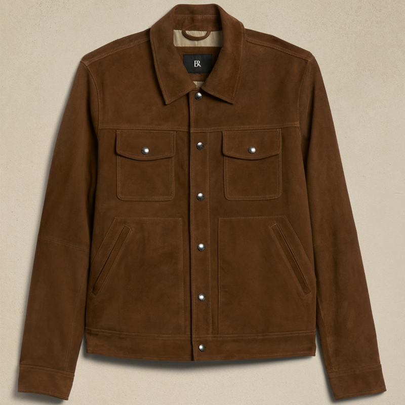 Suede Trucker Jacket