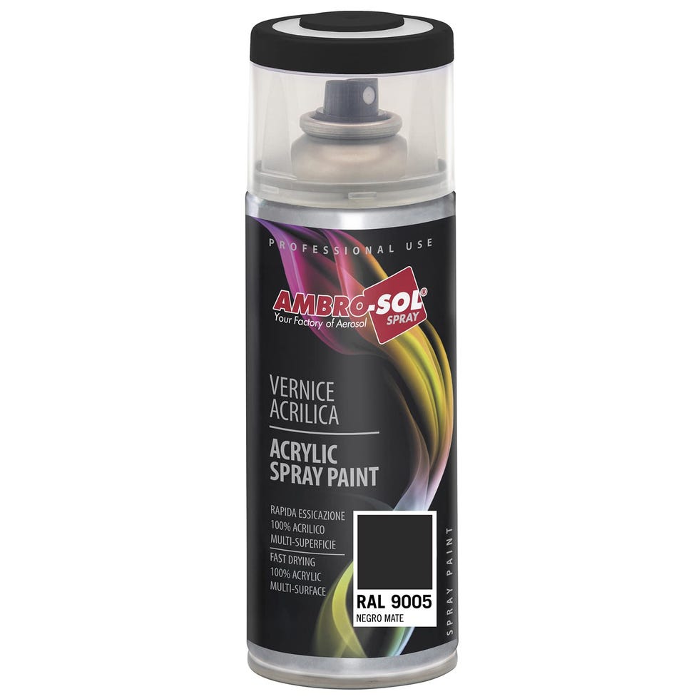 Spray pintura acrílica negra