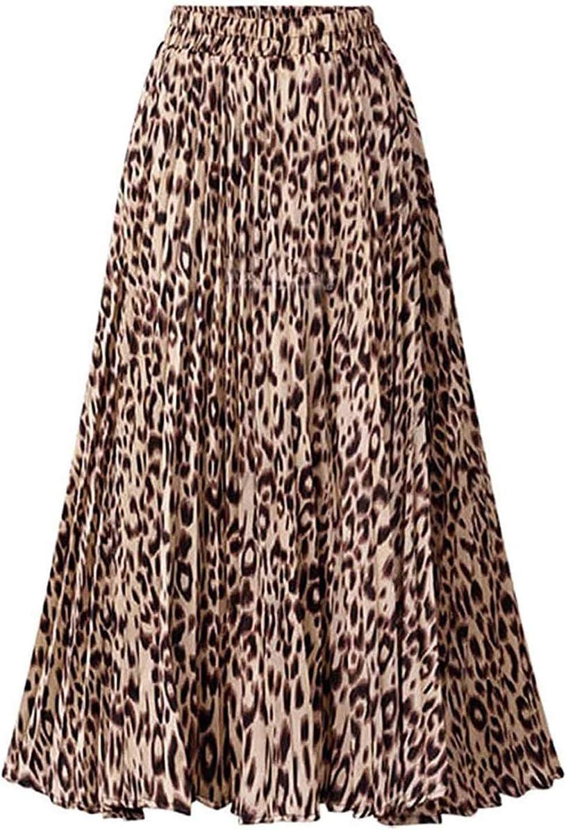 Falda larga leopardo