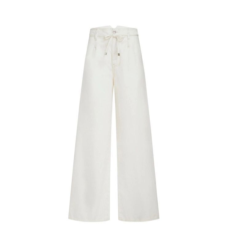 Culotte jeans with belt