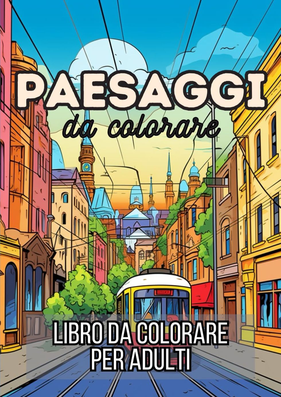 Paesaggi da colorare: libro da colorare per adulti