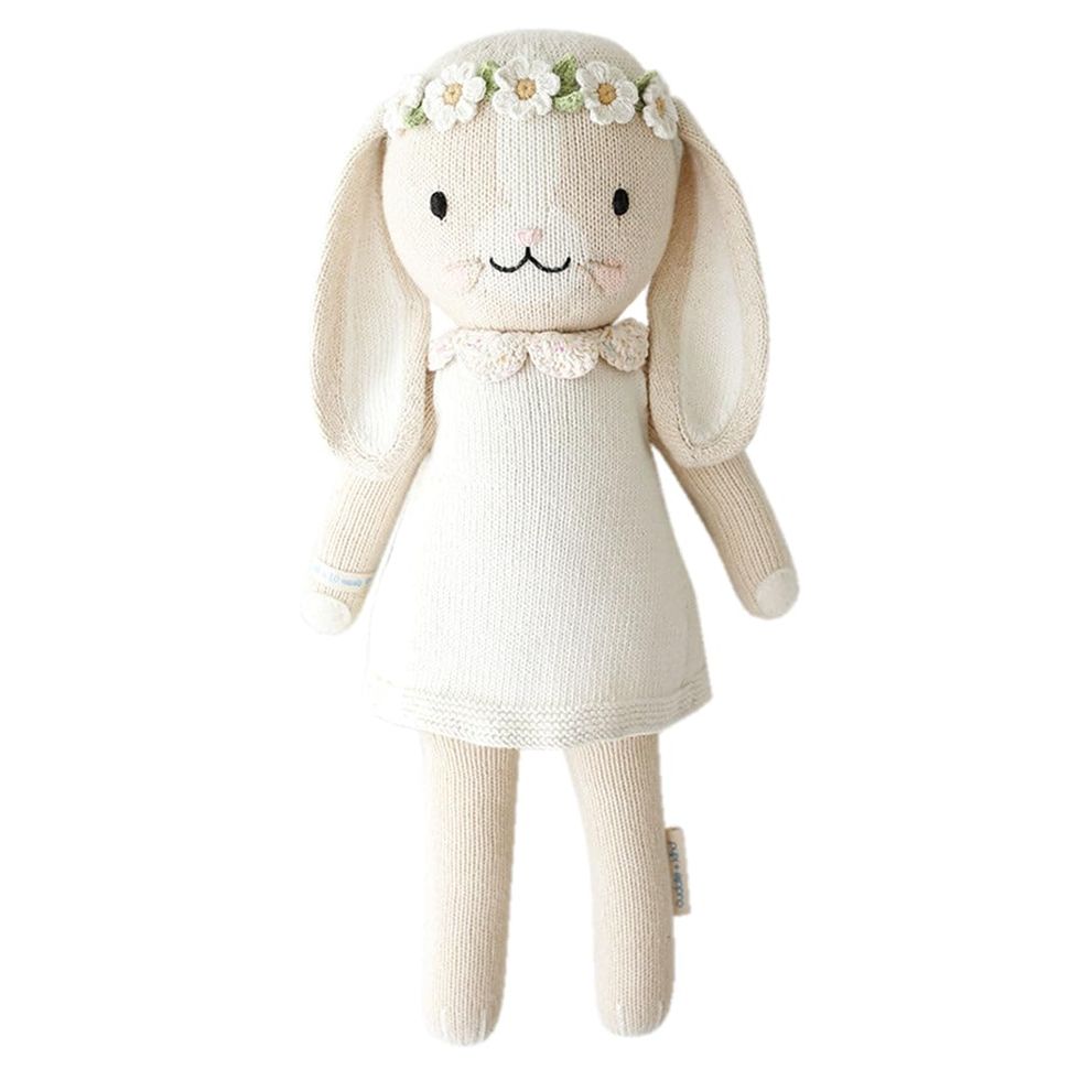 Hannah The Bunny Ivory Little 13" Hand-Knit Doll