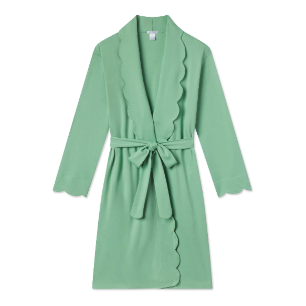 Pima Scallop Robe