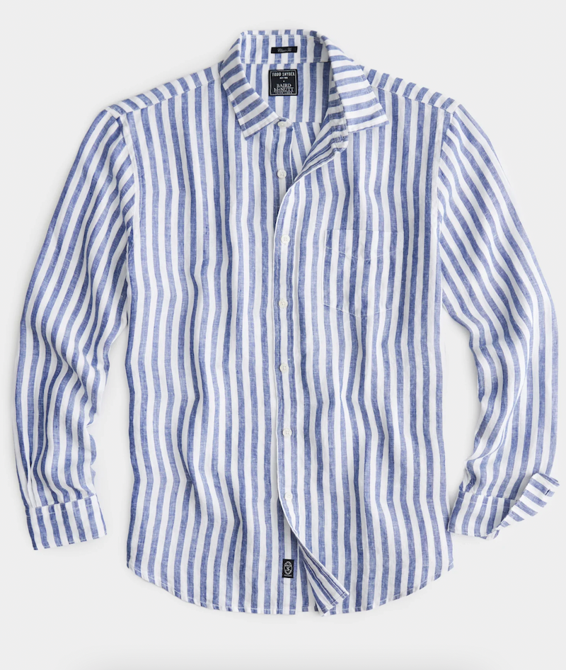 Slim-Fit Sea Soft Irish Linen Shirt