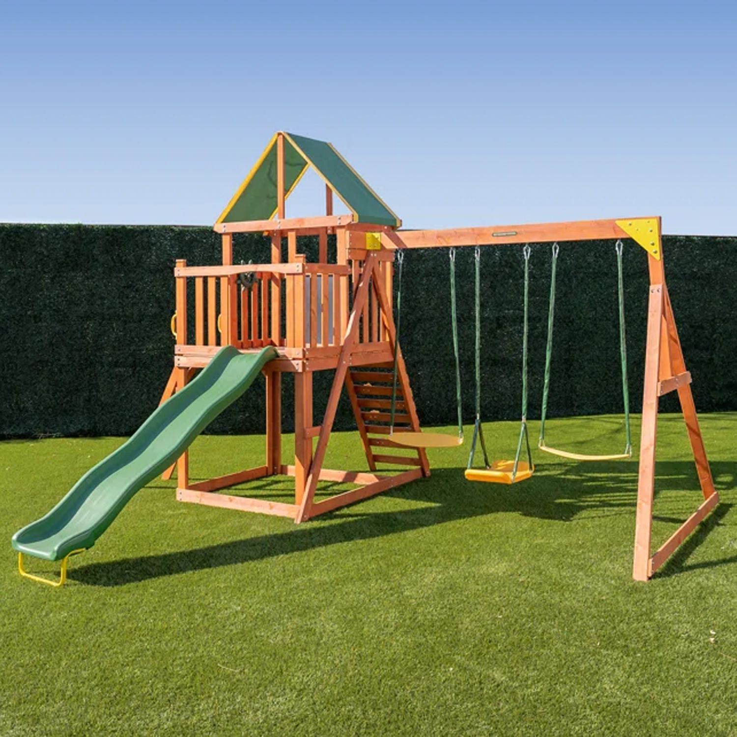 12 Best Wooden Swing Sets in 2024 Outdoor Wooden Play Sets for Kids