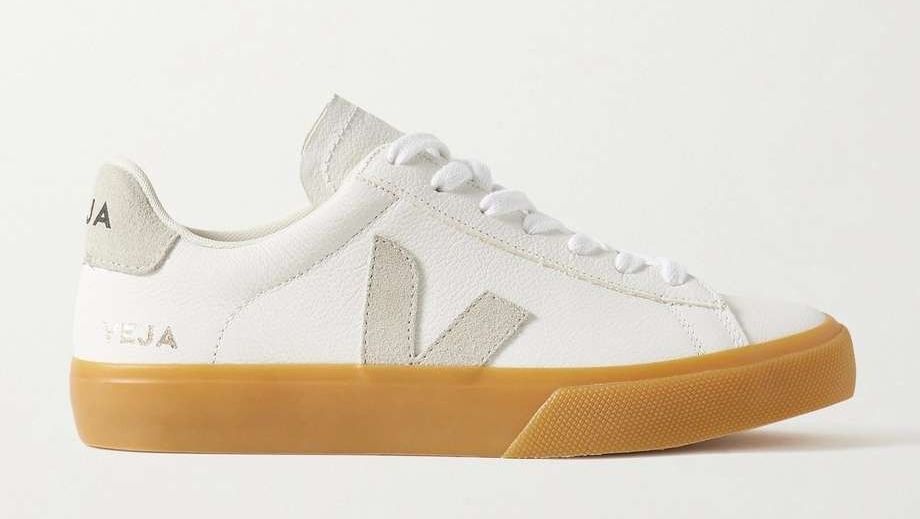 Campo Suede-Trimmed Textured-Leather Sneakers