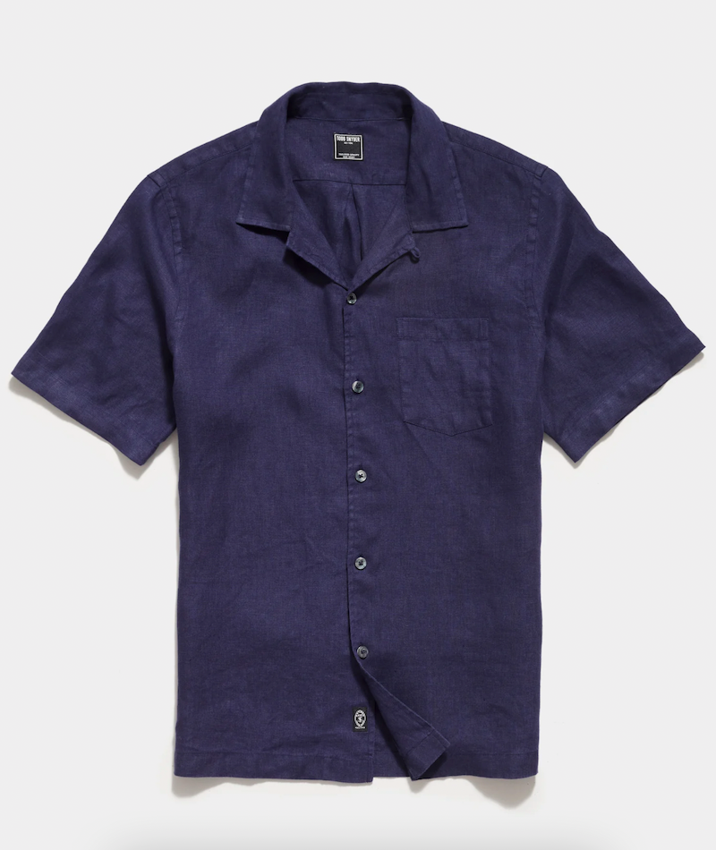 Sea Soft Irish Linen Camp Collar Shirt