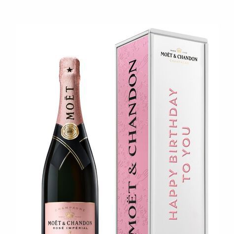 Imperial Rosé Champagne Metal Milestones Gift Box 