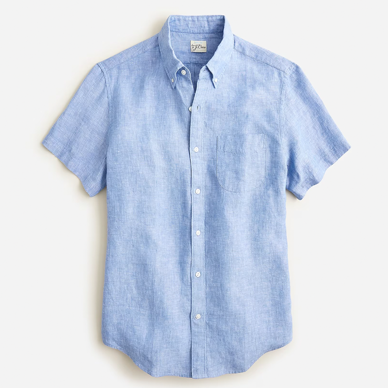 Short-Sleeve Baird McNutt Irish Linen Shirt