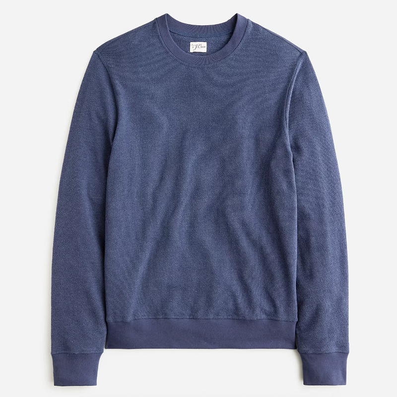 Long-Sleeve Textured Sweater-Tee