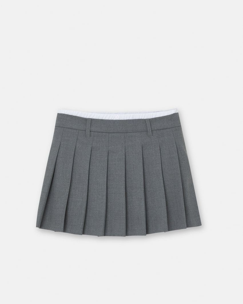 Minifalda tablas con cintura bóxer