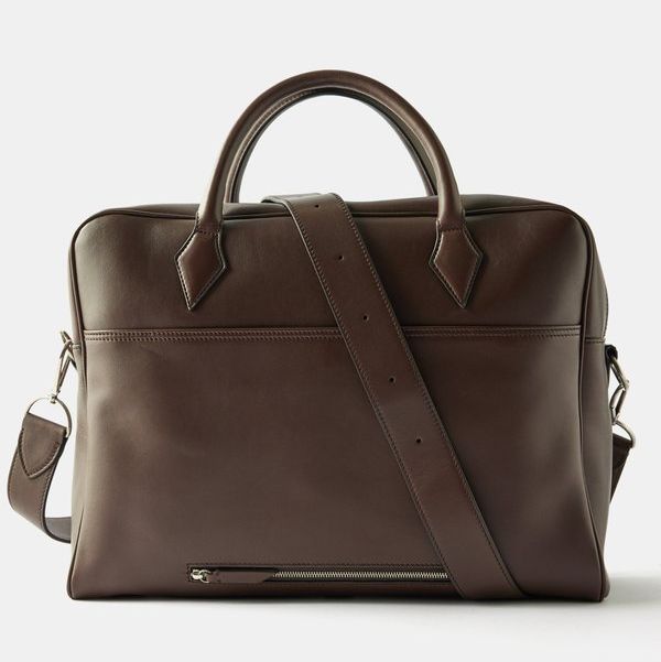 Closer All Day leather briefcase