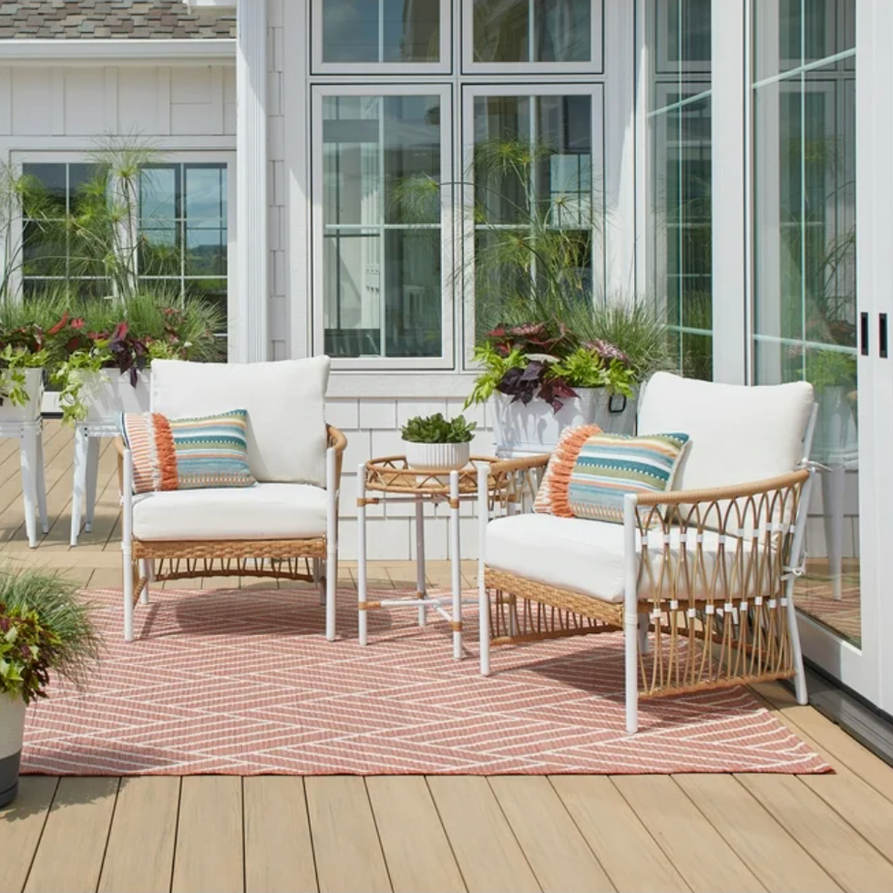 Lilah Outdoor Wicker Lounge Chair (2 Pack) Lilah Outdoor Wicker Lounge Chair (2 Pack)