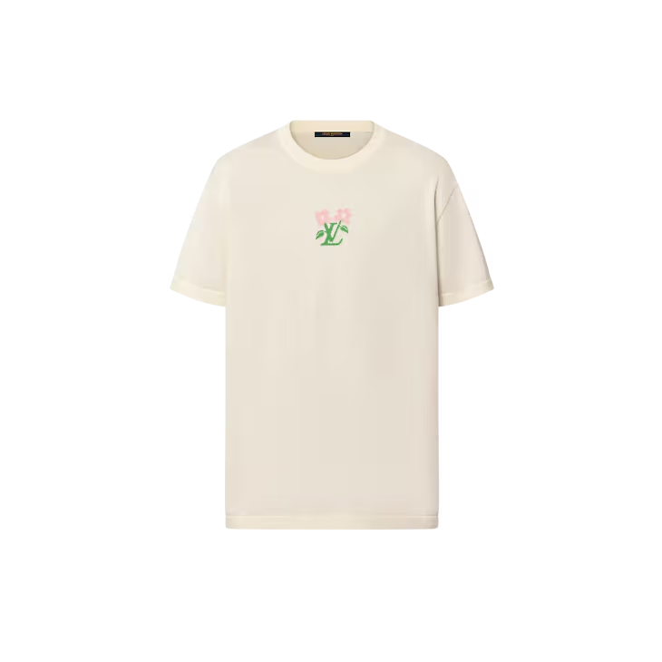 by Tyler, the Creator Short-Sleeved Cotton Knitted CrewneckEgg Shell