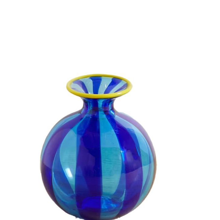 'Ciccio' Mini Striped Murano Glass Vase