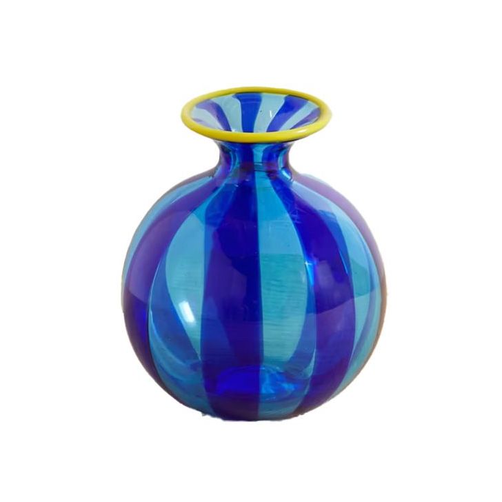 'Ciccio' Mini Striped Murano Glass Vase
