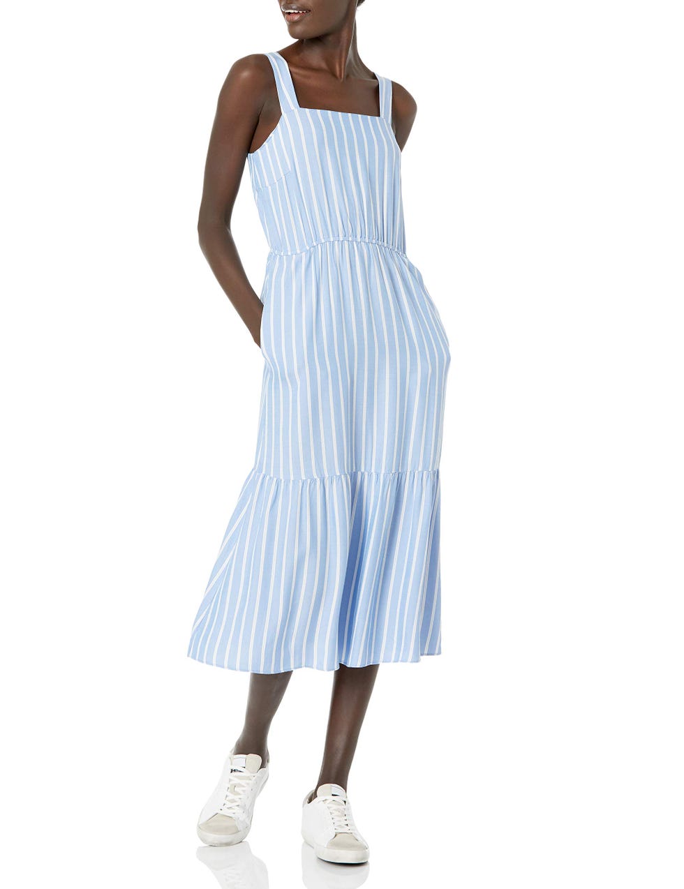 Tiered Fit and Flare Dress