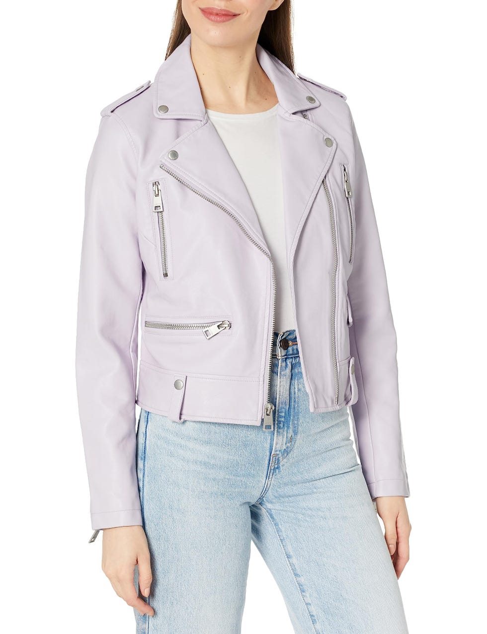 Faux Leather Moto Jacket
