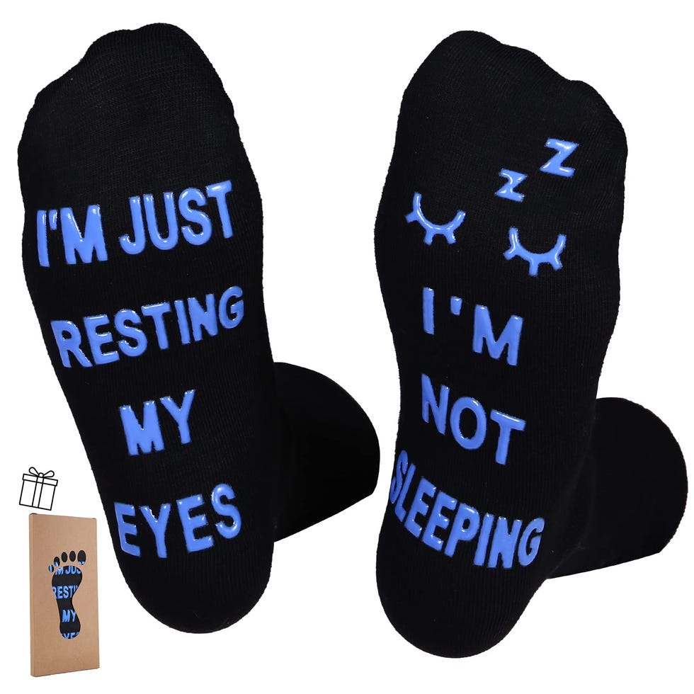 "I'm Not Sleeping" Funny Socks