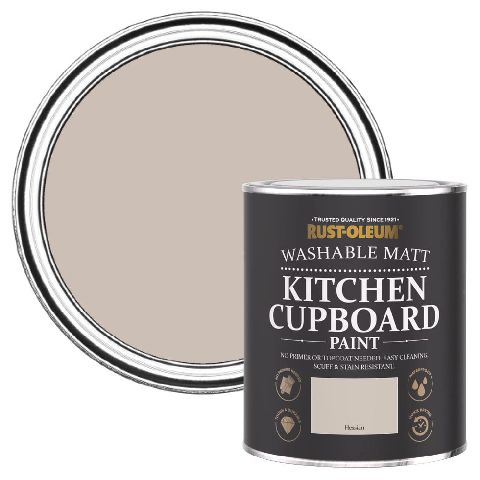 Rust-Oleum Kitchen Cupboard Paint with Matte Finish - Hessian