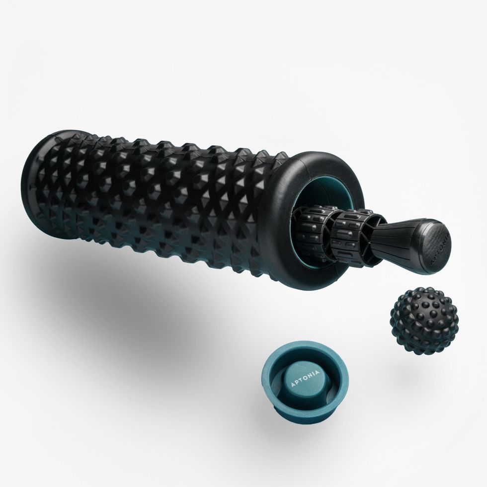 Decathlon Massage Kit – Massage roller, ball and stick 