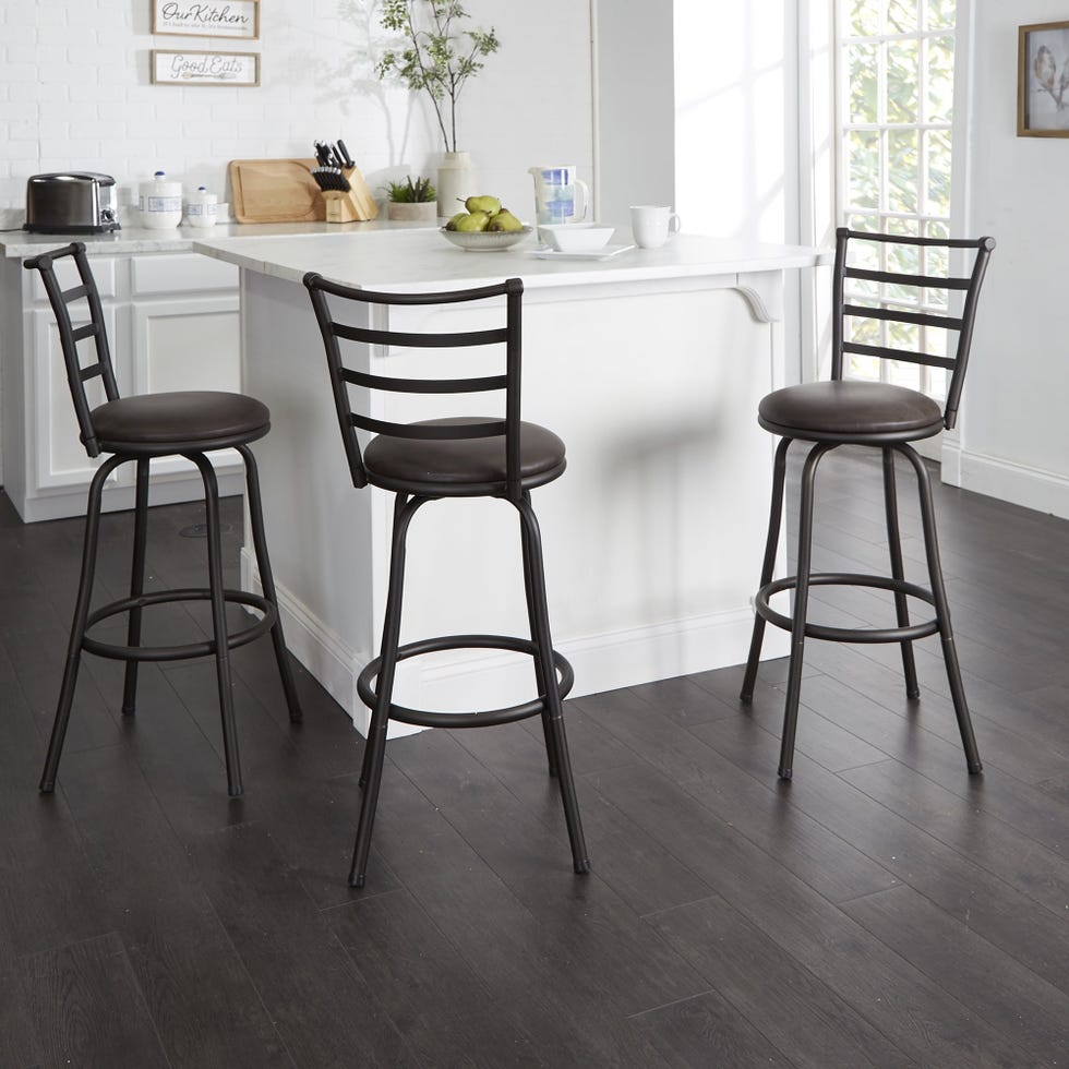 Swivel Barstools (Pack of Three)