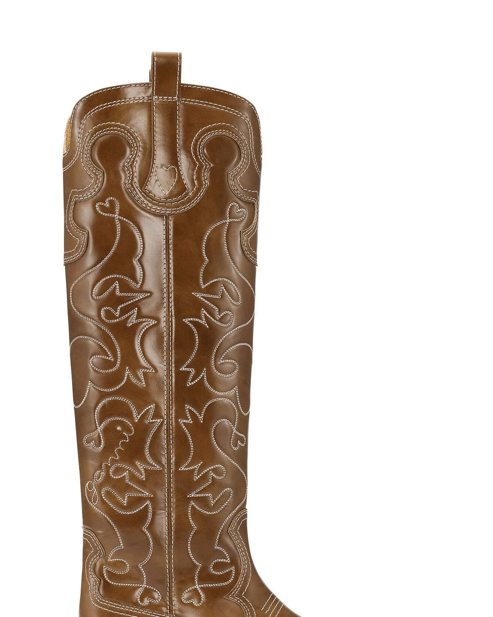Knee-High Embroidered Western Boots