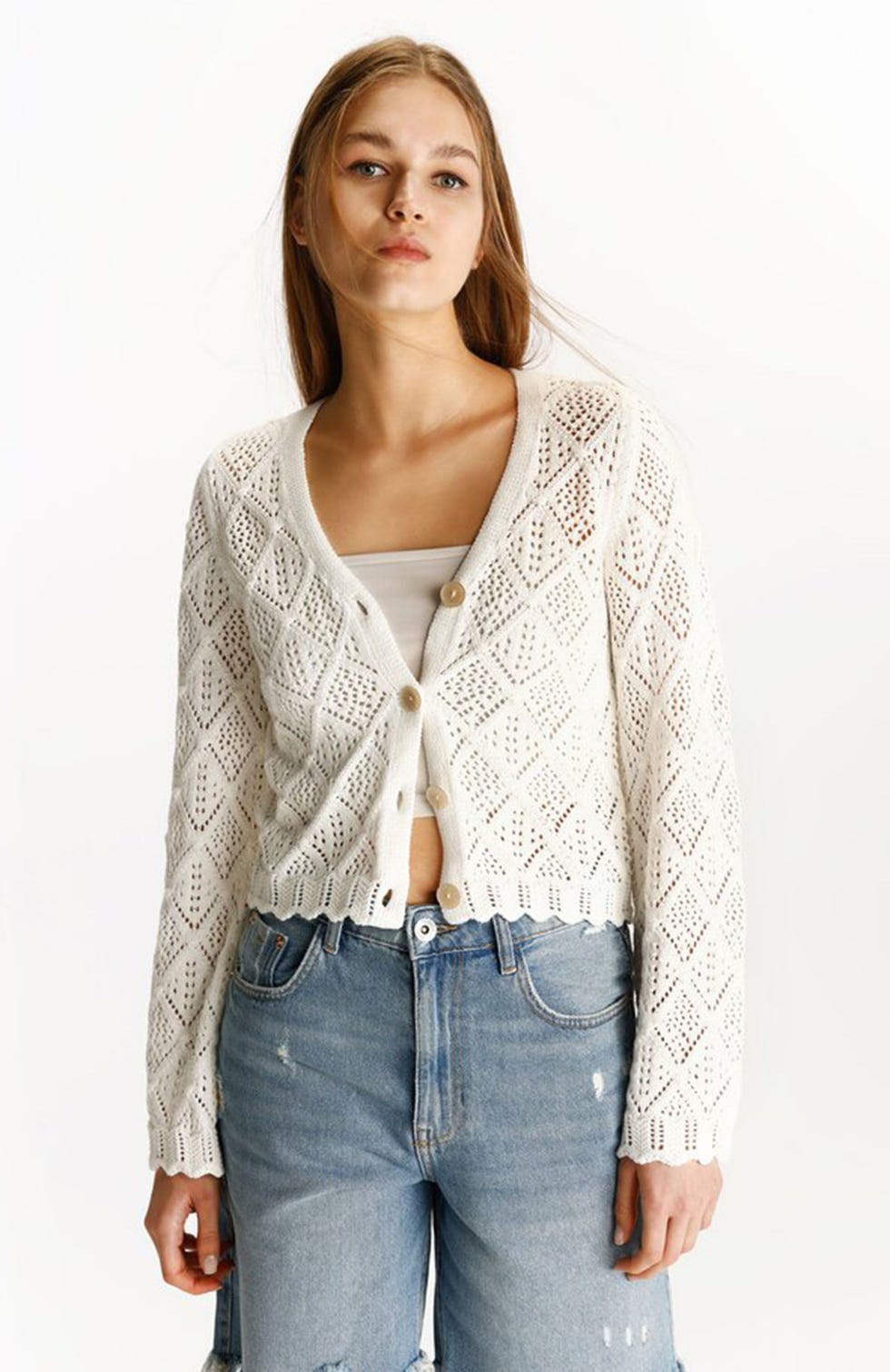 Chaqueta con calados