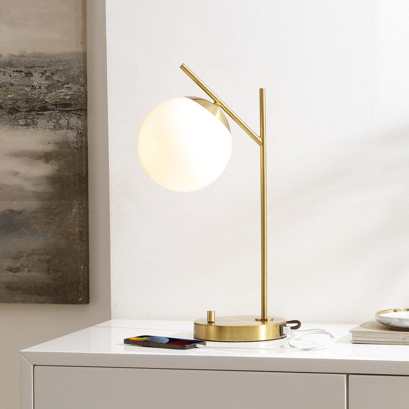 Aultman Metal USB Table Lamp
