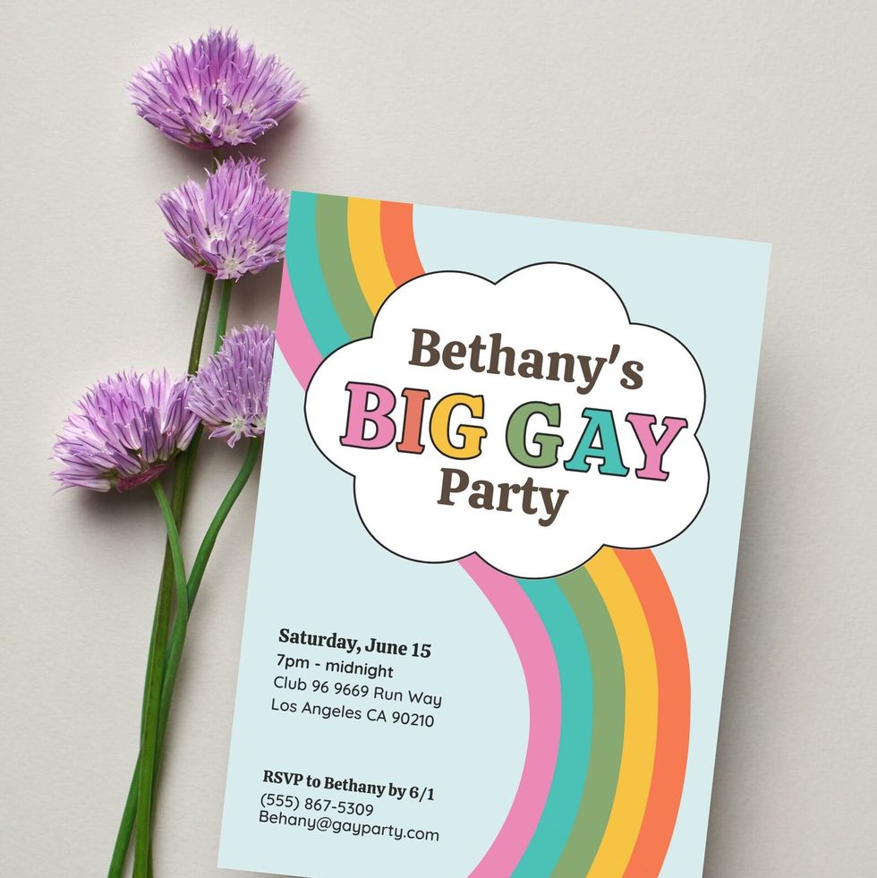 Pride Party Invitation Template 