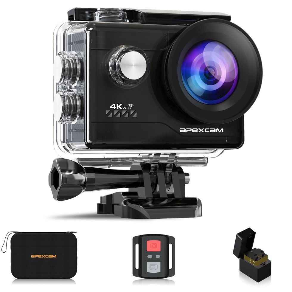 Apexcam 4K WiFi 20MP Action Cam Ultra HD