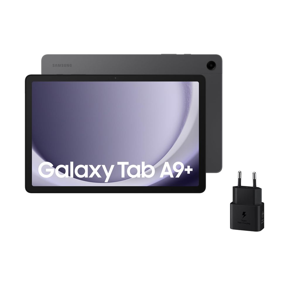 Galaxy Tab A9+, 128 GB, WiFi, 11”, Sonido 3D, Gris (Versión Española)