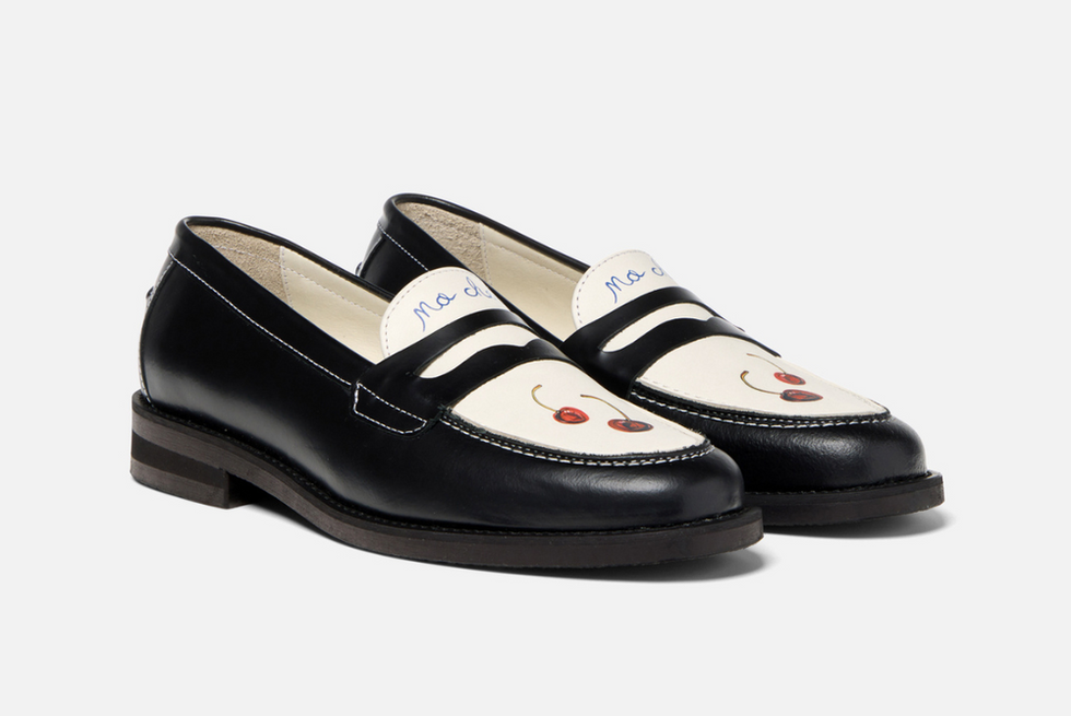 Wilde cherry penny loafer