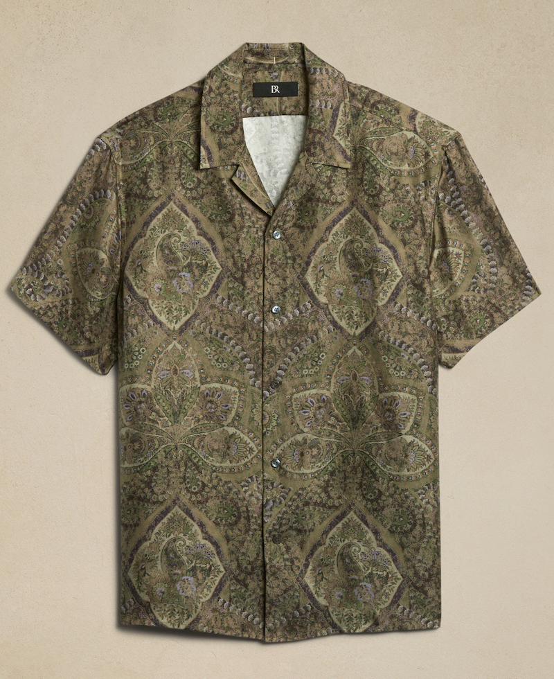 Paisley Silk Resort Shirt