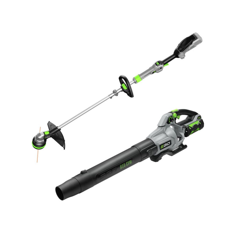 Power+ 56-volt Cordless Battery String Trimmer and Leaf Blower Combo Kit 2.5 Ah (Battery & Charger Included)