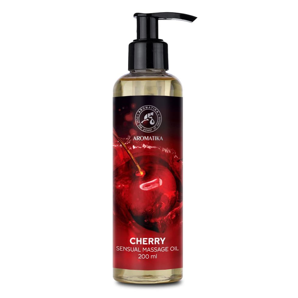 Aromatika olio da massaggio sensuale alla ciliegia commestibile