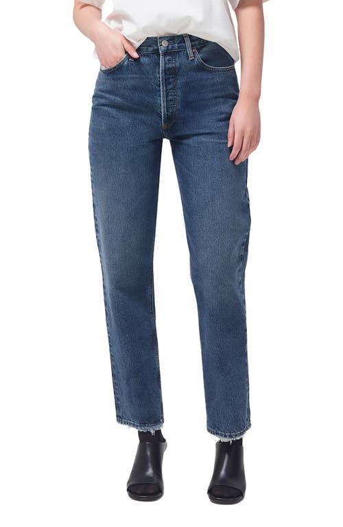 AGOLDE '90s Pinch High Waist Straight Leg Organic Cotton Jeans in Range at Nordstrom, Size 31