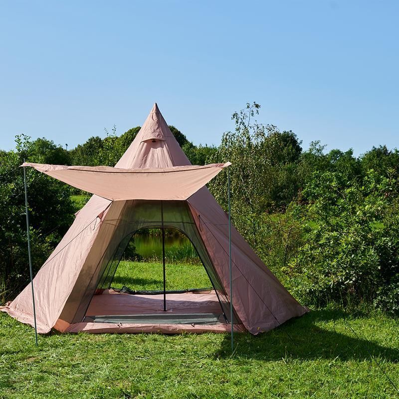 Action glamping tent