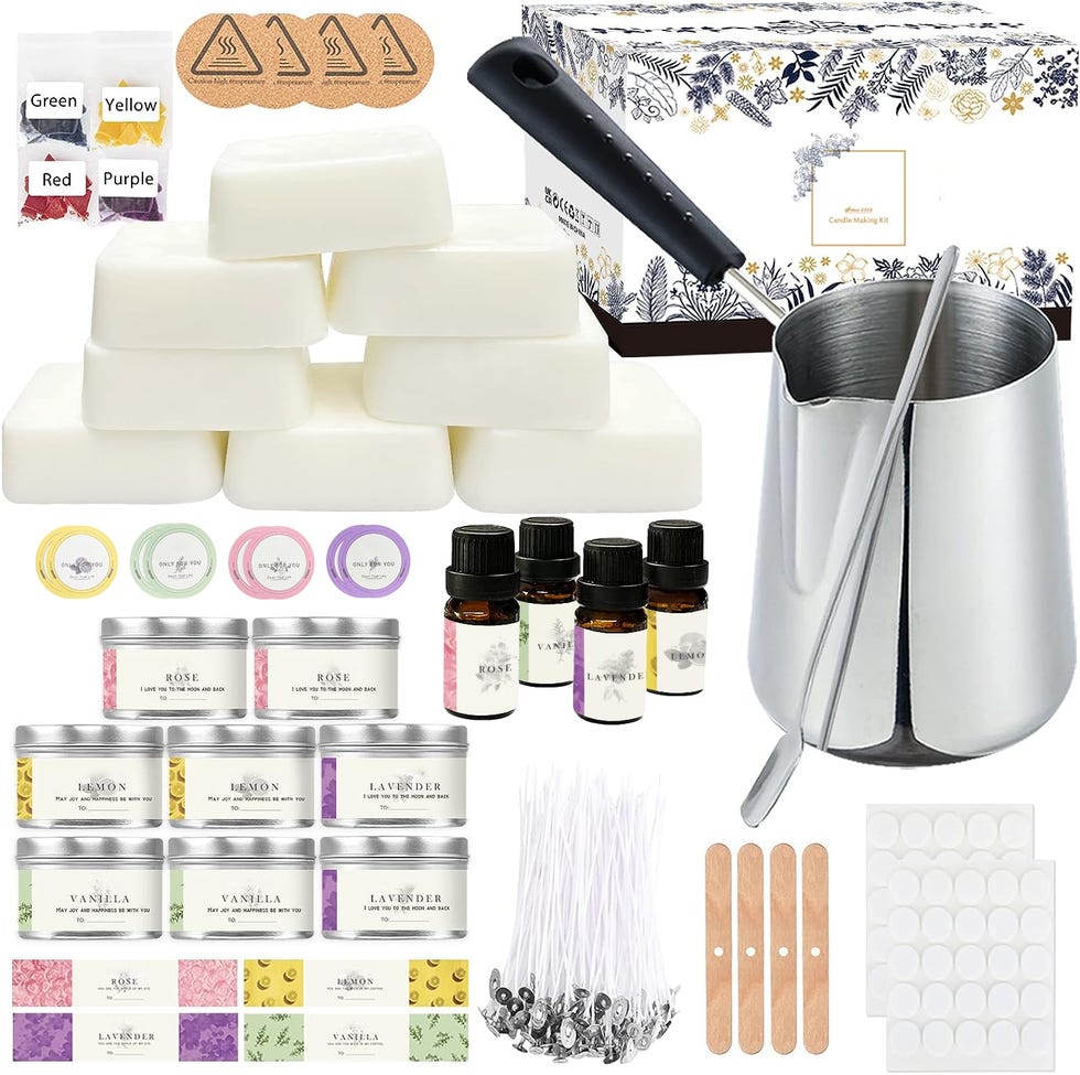 Kit de velas perfumadas caseras