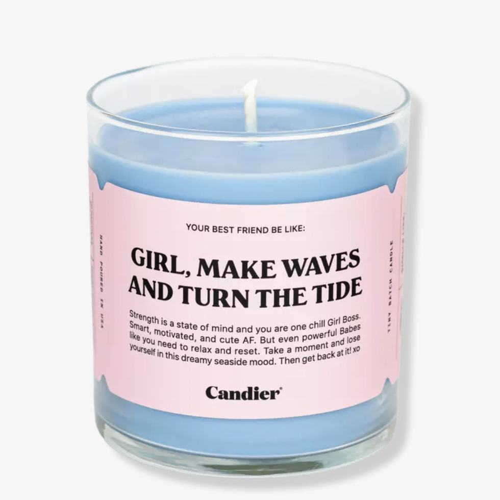 Girl, Make Waves and Turn the Tide Candle