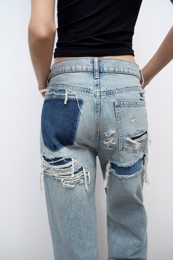 JEANS TRF BAGGY CON STRAPPI