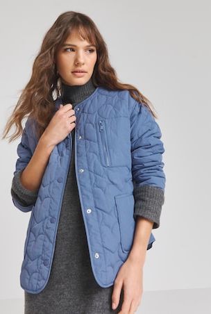 Blue Heart Quilted Jacket
