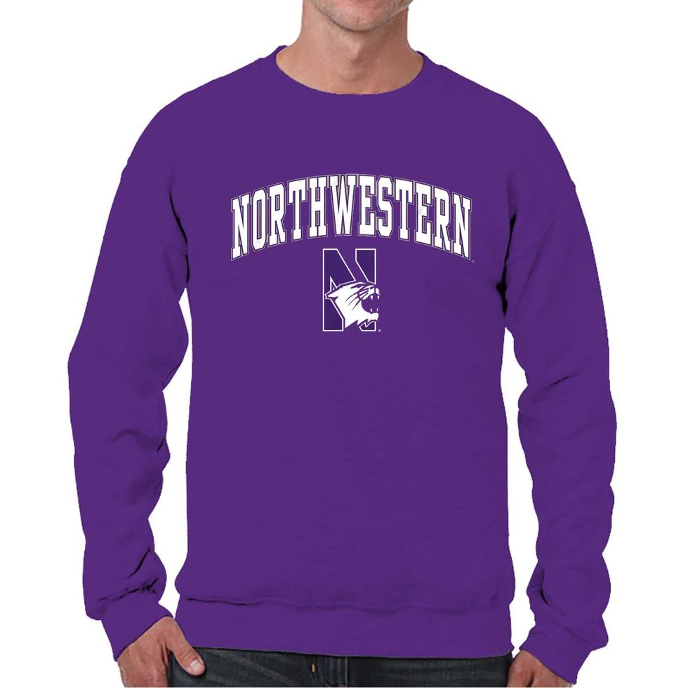 Northwestern Wildcats Crew Neck Sweatshirt